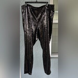 Inc International Concepts 3X Sequins Disco Stretchy Pull On Pants *minor flaw*